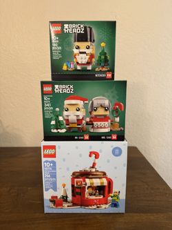 LEGO Christmas Bundle (40274, 40425, 40776) Mr. & Mrs. Claus, Nutcracker, Hot Chocolate Stand ~Brand New & Sealed~ Firm Price Pickup Only