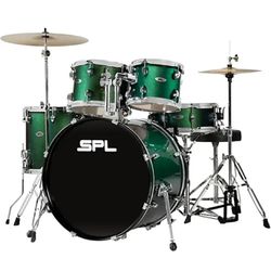 Sound Percussion Labs 5PC Unity II All In One Drum Set Pine Green Glitter