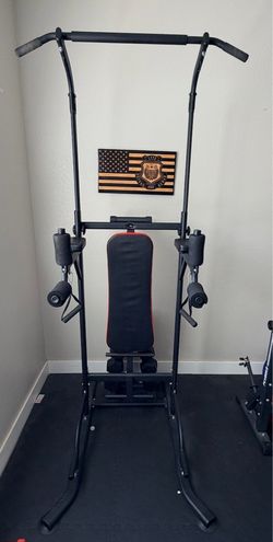 Multi-Function Power Tower Workout Station