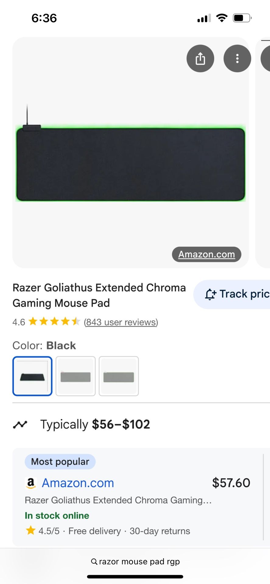 Razor. RGB Goliathus Extended Chroma Gaming Mouse Pad