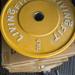 Living fit (now Valor fitness) 35lbs Yellow Brand New