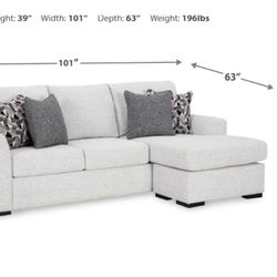 Sectional with matching Ottoman 