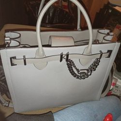 Karl Lagerfeld Gray Large Tote 