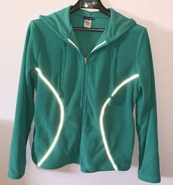 NordicTrack Feece Jacket with Hoodie Sz Large