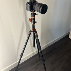 Camera, Lens, And Stand 