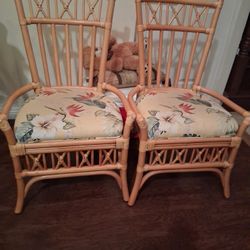 4 Bamboo Chairs