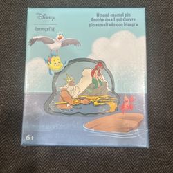Disney Pin Little Mermaid Tritons Gift 3 Inch New In Box