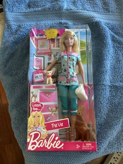 Pet Vet Barbie With Dog 