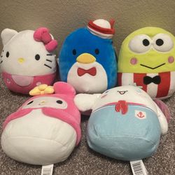 Sanrio Squishmellows Lot of 5