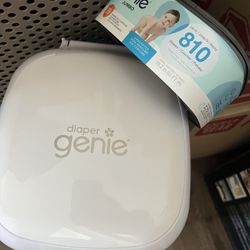 White Stainless Steel Diaper Genie Pail