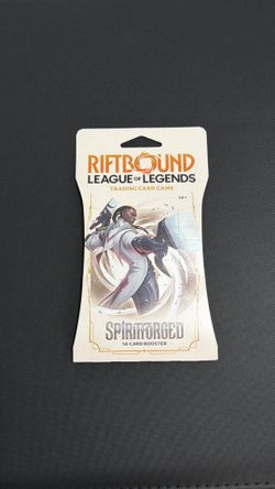 Riftbound SPIRITFORGED Sleeved Booster Pack - Factory Sealed - 1 Pack, 14 CARDS