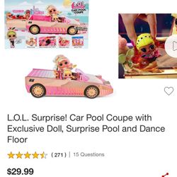 Lol Surprise Car Pool Coupe With Exclusive Doll