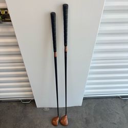 vintage TaylorMade Burner Driver 3 wood set with a 9.5-degree loft.