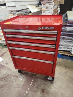 Husky
Standard-Duty 27 in. W x 18 in. D 5-Drawer Red Rolling Tool Cabinet