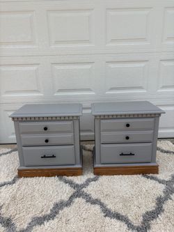 Freshly Refinished Nightstand Set