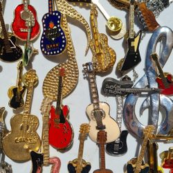 Guitar Brooches