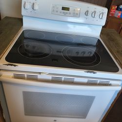 Used GE Smooth Top 5 Burner Stove 