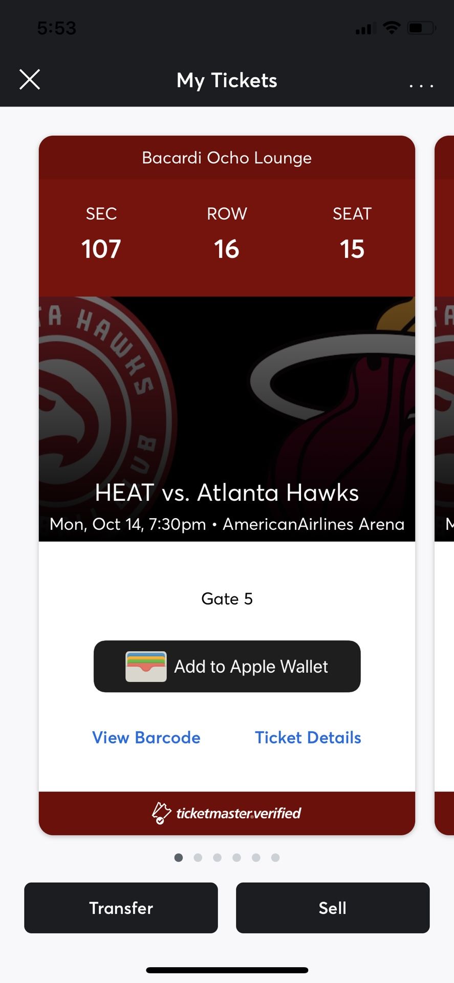 Miami Heat vs Atlanta Hawks Tickets (3)