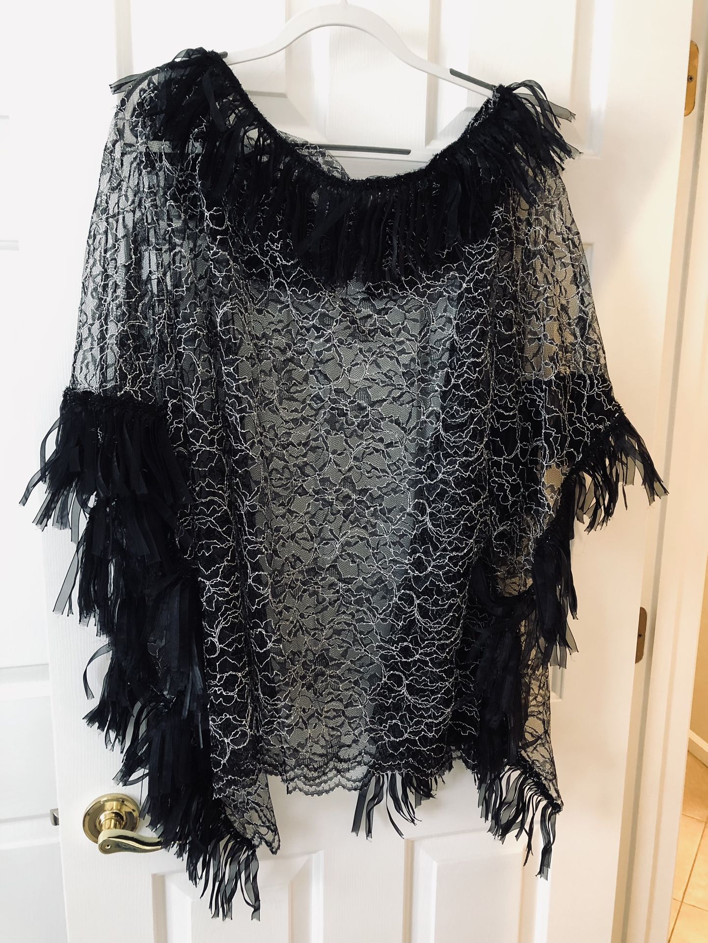 Sheer Cover up  for A Wedding guest  or evening Party Size XL