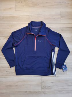 Ladies Champion Navy Blue Sweatshirt Large NWT