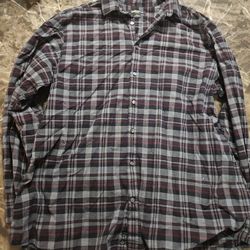 Claiborne Stretch long Sleeve Button Up Shirt Men's xlt
