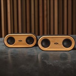 House of Marley Get Together 2 Mini Portable Bluetooth Speaker, Brown, 1 Pack