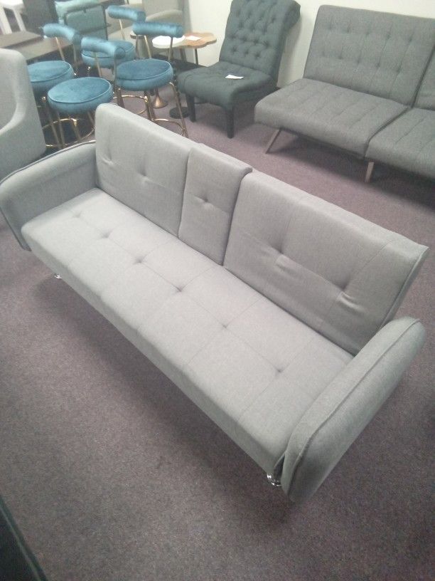 Gray Luxury Futon Couch