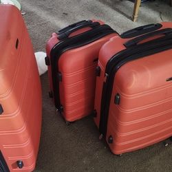 Rockland Luggage Melbourne 3 Piece Hardside Luggage Set