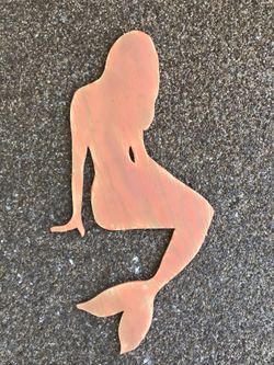 Solid wood mermaid