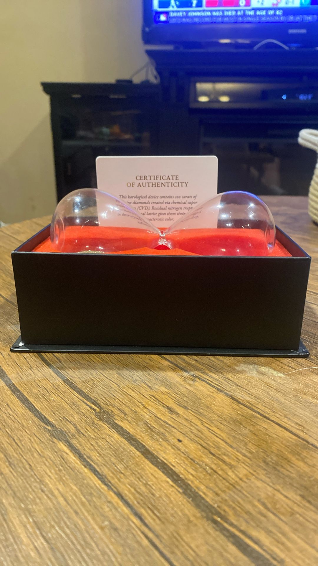 100 Carat Diamond Hour Glass