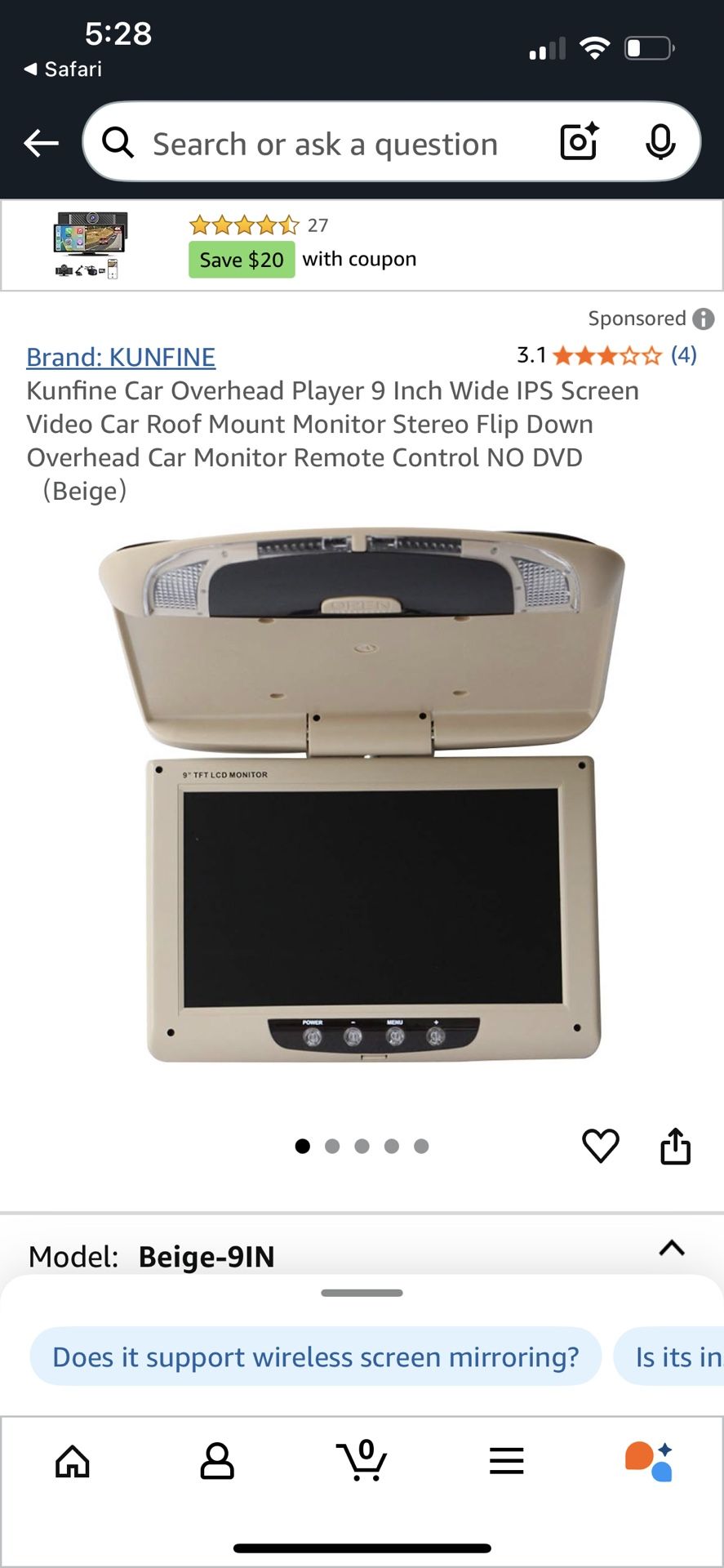 car or suv portable dvd player