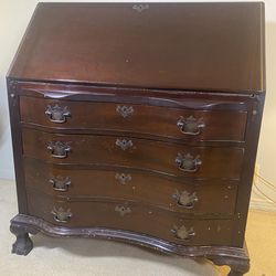 Mid Century Vintage Vanity Solid Wood Desk