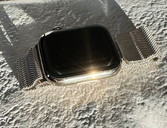 Apple Watch Series 7 Gold, Stainless Steel, 45mm