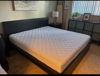 King size, mattress and frame