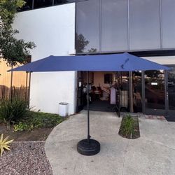 New 13’ Twin Rectangular Double Side Umbrella (base sell seperate) 