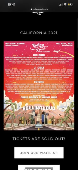 2 Rolling Loud Tickets