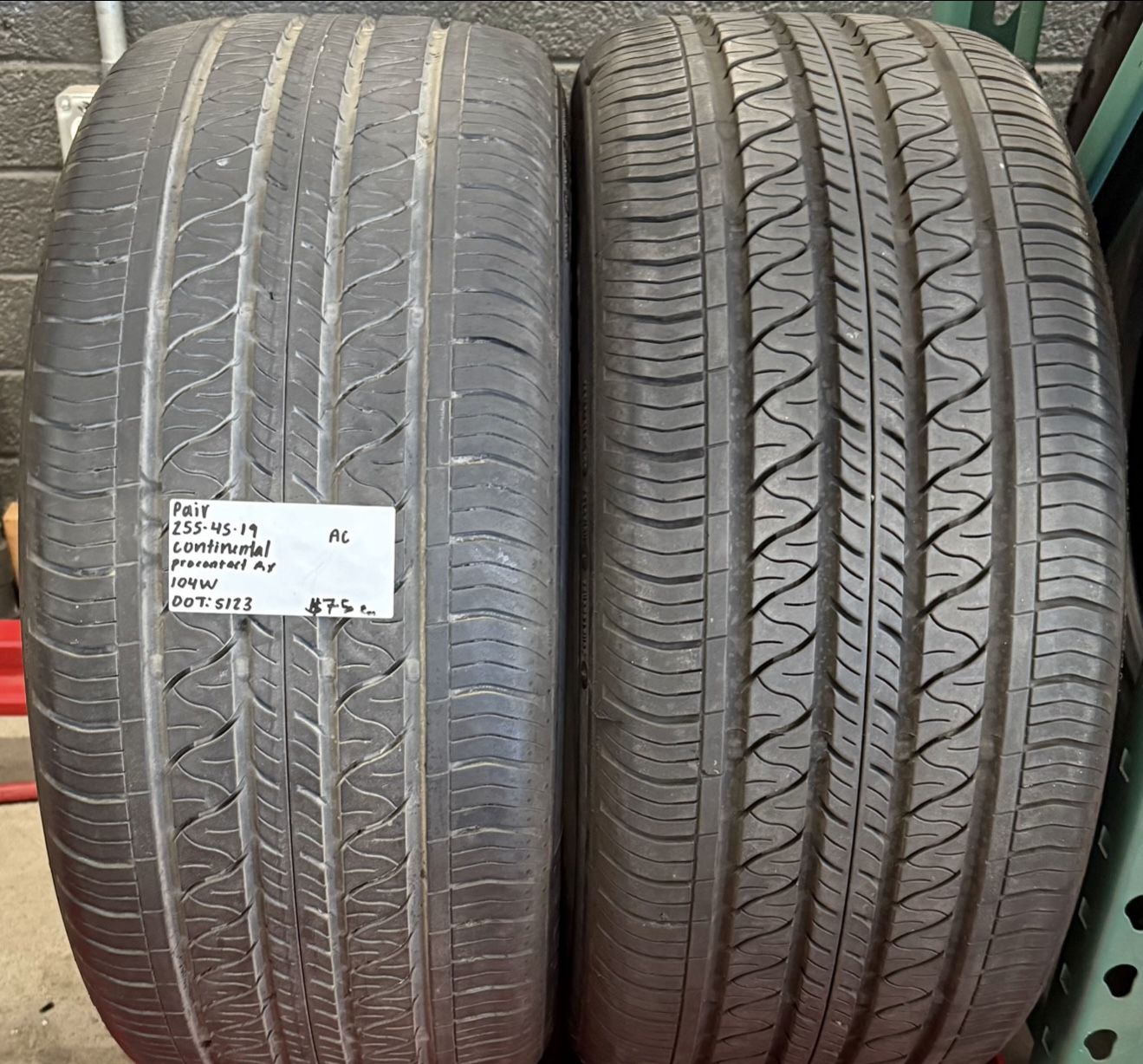 255 45 19 Continental 