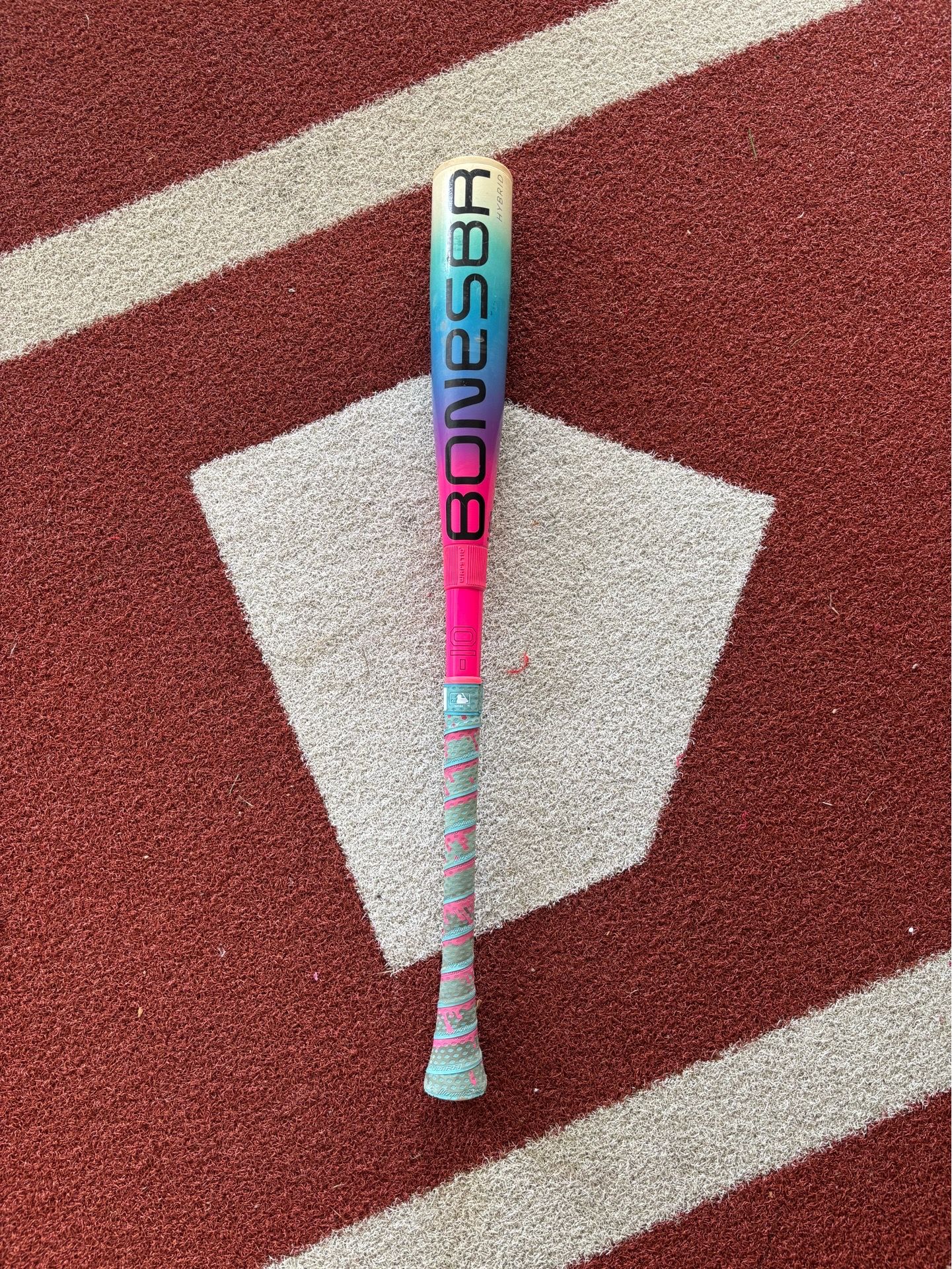 BONESABER HYBRID "SOLAR STORM" USA METAL BASEBALL BAT 28” -10