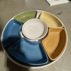 Porcelain Divided Serving Platter 