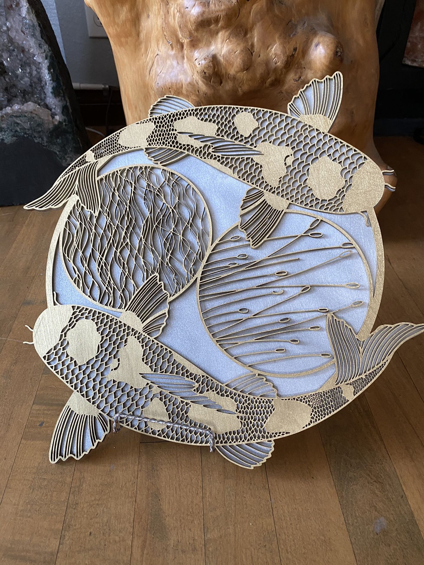 Exquisite Ying Yang Koi Fish Home Decor ***