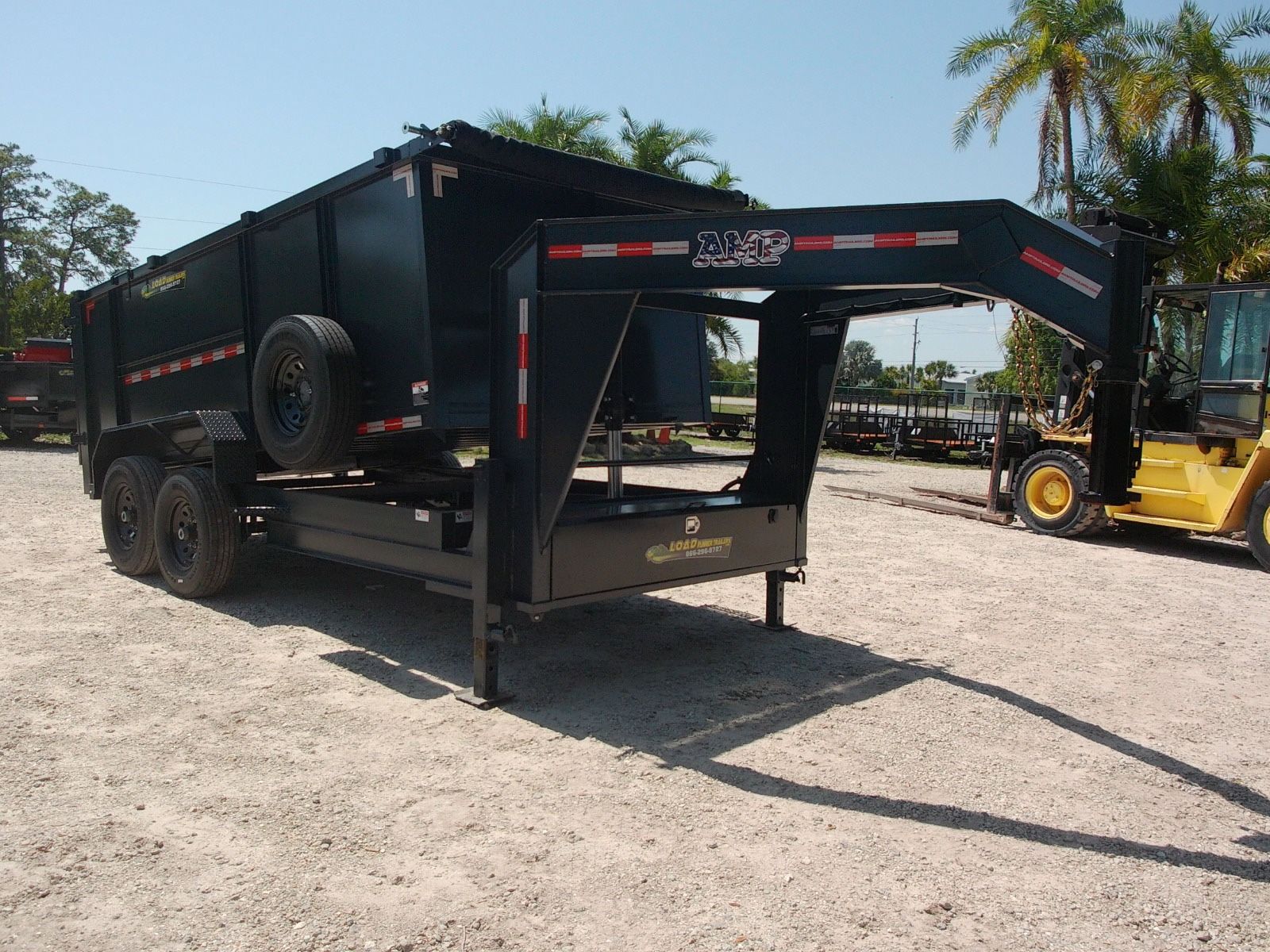 Dump Gooseneck Trailer 14,000lb 7x16x4