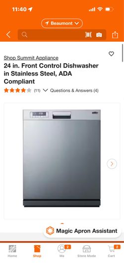 Summit dishwasher