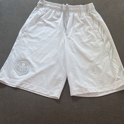 White Under Armour Small Boys Lax Shorts