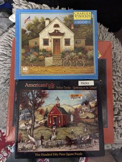 8 Vintage Puzzles 