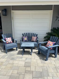 4 piece Adirondack chair set