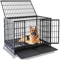 Homey Pet 48 inch Heavy Duty Dog Cage. 
