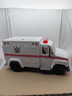 WWE Wrekkin Slambulance Wrestling Ambulance W/ Stretcher Toy Mattel