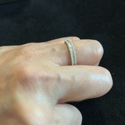 Half Eternity Ring And Half Loop Earrings 18k 5.5