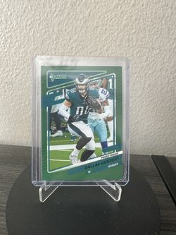 2021 Donruss Green Dallas Goedert Press Proof Color Match