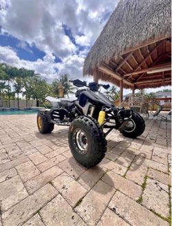 4 four wheeler 2006 GSXR 750 swapped LTR450 .